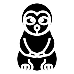 SLOTH line icon,linear,outline,graphic,illustration
