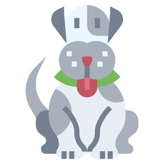 DOG line icon,linear,outline,graphic,illustration