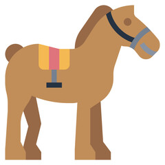 HORSE line icon,linear,outline,graphic,illustration
