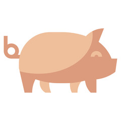 PIG line icon,linear,outline,graphic,illustration