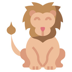 LION line icon,linear,outline,graphic,illustration