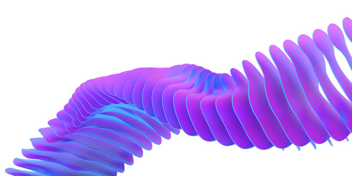 Abstract shape, 3d render