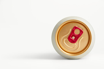 tin bottle on a white background