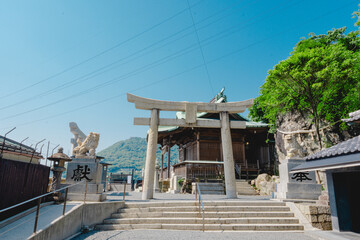 青空の和布刈神社　福岡県　日本
