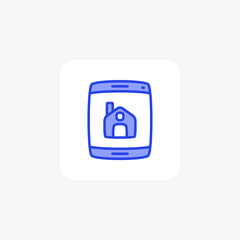 Mobile Home Dual Tone Icon