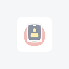 User Profile Flat Rounded Icon