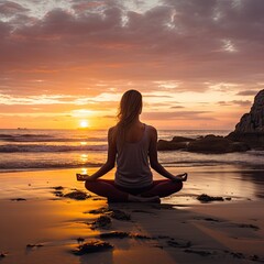 yoga on the beach