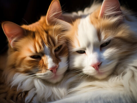Photo of Cuddling time: Cats are known for their affectionate behavior. They may seek out their owners for snuggles, purring, and general companionship during the evening or before bedtime