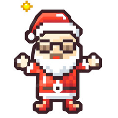 Fototapeta premium Santa's Magical Journey: Embracing the Christmas Spirit