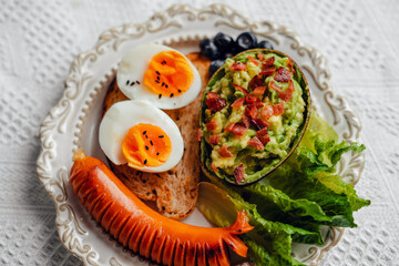 Breakfast Sausage and Avocado  Toast