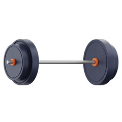 Obraz na płótnie Canvas barbell 3d gym fitness equipment icon illustration