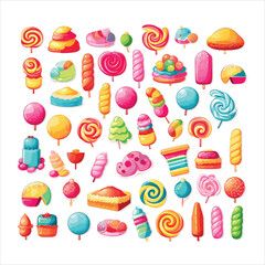 Candy vector graphics colorful design art