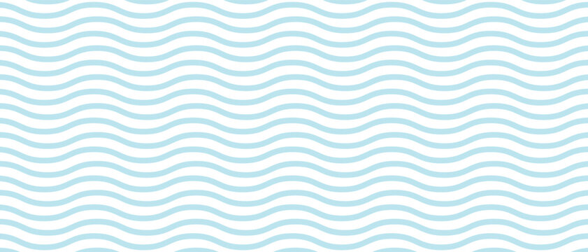 Seamless geometric wave pattern. Japanese and Chinese inspired water vector background. Isolated vector illustrations