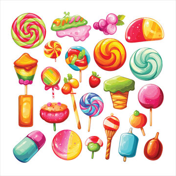 Candy vector graphics colorful design art