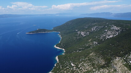 Fototapeta premium Lubenice, island Cres, Croatia. Old town