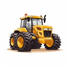 Obraz premium Tractor, AI generated Image