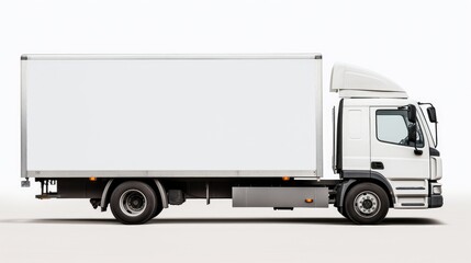 Obraz na płótnie Canvas Truck in white background, AI generated Image