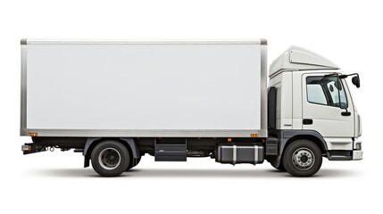 Fototapeta na wymiar Truck in white background, AI generated Image