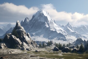 mountains, Generative AI