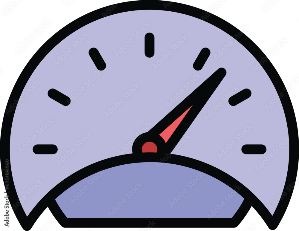 Poster dashboard icon outline vector. performance analytics. web data kpi color flat