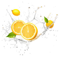 fruit juice splashingwith fruits isolated on white