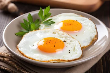 Foto op Plexiglas fried eggs © PinkiePie