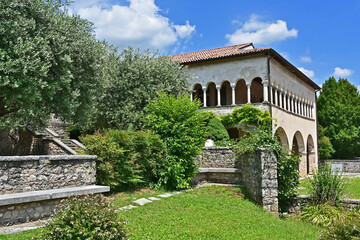 Fototapeta na wymiar I giardini dell'Abbazia cistercense di Santa Maria di Follina, Treviso - Veneto