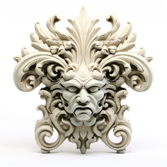 3d majestic stome on white background AI Generative