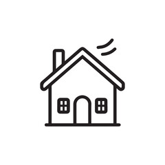 Home flat icon vector illustration