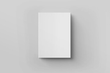 Isolated white open magazine mockup on white background. - obrazy, fototapety, plakaty