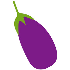eggplant on a white background