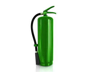 green fire extinguisher isolated PNG transparent