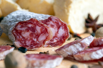 White mold on beef sausage,