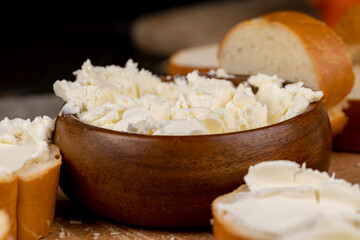 fresh soft cheese for cooking different types of food