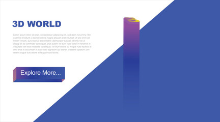 S 3D alphabets using various effects embossed on blue background for web digital landing and banner pages