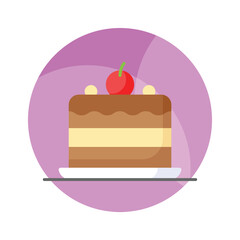 Have a look at this yummy chocolate flavored cake with cherry topping