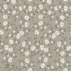 seamless vector  flower design  pattern on  background