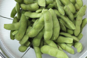 枝豆　green soybeens