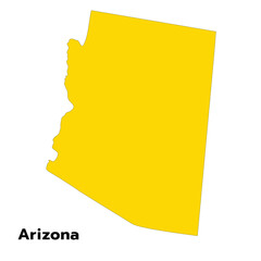 Arizona map. USA flag. USA map 