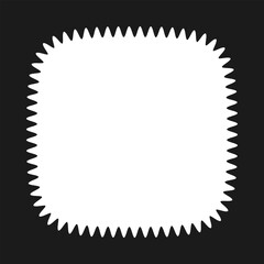 Wavy Edge Squircle Shape Border Frame