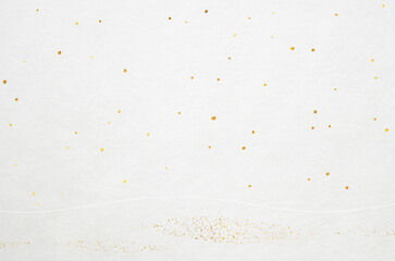 Abstract modern Japanese style background. Golden wavy patterned Japanese washi paper texture background.