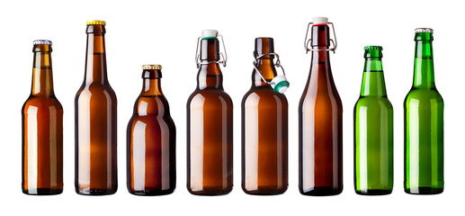 diverse Bierflaschen