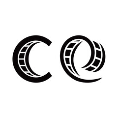 film logo with letter c e