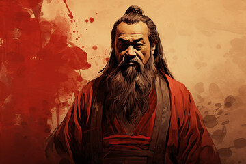Confucius. generative ai - obrazy, fototapety, plakaty