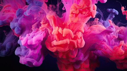 Obraz premium Colorful abstract smoke explosion