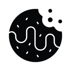 Delicious chocolate biscuit in modern design style, easy to use and download