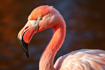 Pond pink birds animal feathers elegance nature head zoo wild wildlife beak flamingo