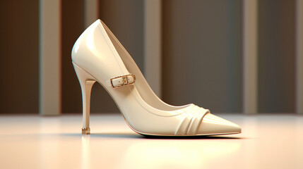 shoes on a white background HD 8K wallpaper Stock Photographic Image
