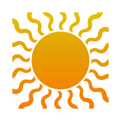 Sunburst silhouette illustration