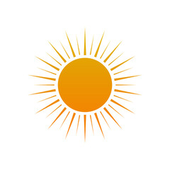 Sunburst silhouette illustration
